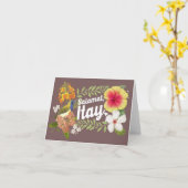 「サラマト、イタイ」フィリピン語(パパ) カード (黄色い花)