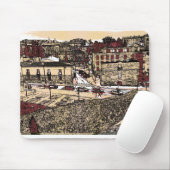 サラマンカスペインの旧市街マウスパッド マウスパッド (マウス)