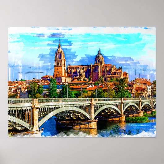 サラマンカ/カスティーリャとレオン，スペイン。 ポスター (正面)