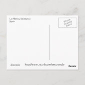 サラマンカ・ラ・アルベルカ ポストカード (裏面)