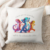 サラマンダカラフルーはサラマンダースライドを行う クッション (ブランケット)