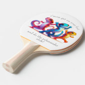 サラマンダカラフルーはサラマンダースライドを行う 卓球ラケット (正面アングル)