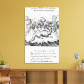 サラマンダーが火の中に住むにつれて キャンバスプリント (インサイチュ (リビング))