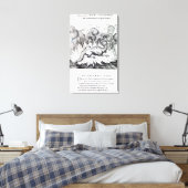 サラマンダーが火の中に住むにつれて キャンバスプリント (インサイチュ (寝室))