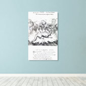 サラマンダーが火の中に住むにつれて キャンバスプリント (インサイチュ (ウッドフロア))