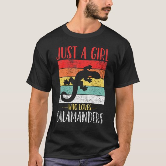 サラマンダースヴィンタを愛する女の子 – サラマンダー Tシャツ (正面)