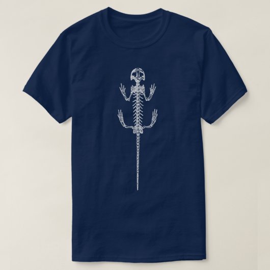 サラマンダー骨格 Tシャツ (デザイン正面)