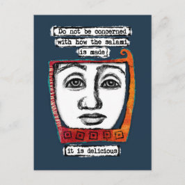 サラミはおいしいポストカード ポストカード