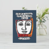 サラミはグリーティングカードが美味しい カード (スタンド正面)