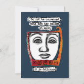 サラミはグリーティングカードが美味しい カード (正面)