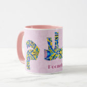 サラム |ガールフレンドのためのペルシャの記念品 マグカップ (正面左)