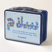 サラム |ガールフレンドのためのペルシャの記念品 メタルランチボックス (正面)