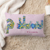 サラム |ガールフレンドのためのペルシャの記念品 ランバークッション (ブランケット)