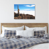 サラルドゥウユニのキャンバスで巨大なサボテン キャンバスプリント (インサイチュ (寝室))