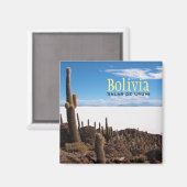 サラルドゥウユニ文字磁石の巨大サボテン マグネット (正面/裏面)