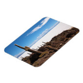 サラルドゥウユニ長方形マグネットのサボテン マグネット (左側)