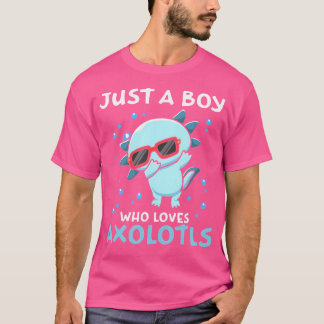 サランダーAを食べるのが大好きな少年 Tシャツ