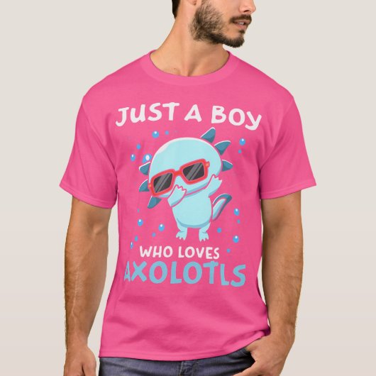 サランダーAを食べるのが大好きな少年 Tシャツ (正面)