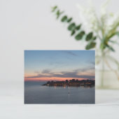 サランデ，アルバニア，日没 ポストカード (スタンド正面)