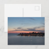 サランデ，アルバニア，日没 ポストカード (正面/裏面)