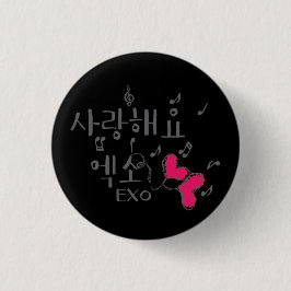 サランハエヨexo kpopラウンドボタン 缶バッジ