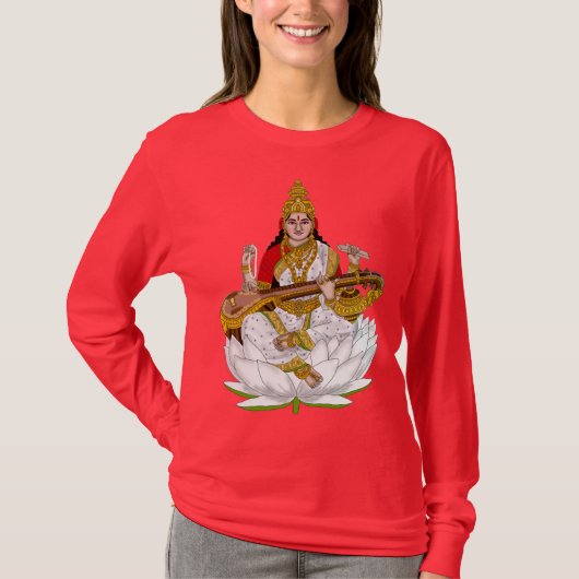 サラースヴァティーTシャツ Tシャツ (正面)