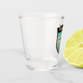 サラードウイユニボリビア旅行アートバッジ ショットグラス (左)