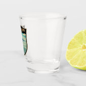 サラードウイユニボリビア旅行アートバッジ ショットグラス (右)