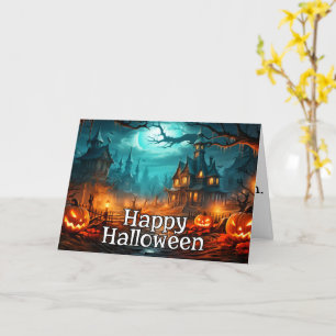 サラーハ不気味ロウィーンハ幽霊のよく出るウス カード