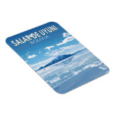 サラールドゥウイユニボリビア旅行アートヴィンテージ マグネット (右側)