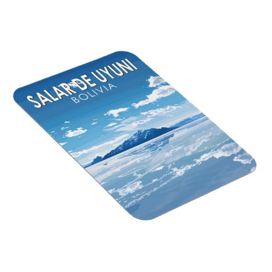 サラールドゥウイユニボリビア旅行アートヴィンテージ マグネット (右側)