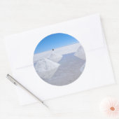 サラール族de Uyuniの塩の平たい箱の円形のステッカー ラウンドシール (封筒)