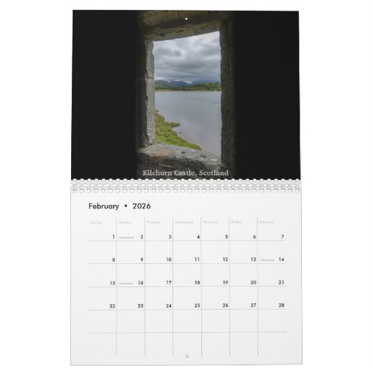 サラ・ウッドベリーの過去への扉 カレンダー (2月 2026)