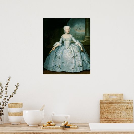 サラ・エレノア・フェルマーのポートレート1749-50 ポスター (キッチン)
