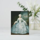 サラ・エレノア・フェルマーのポートレート1749-50 ポストカード (スタンド正面)