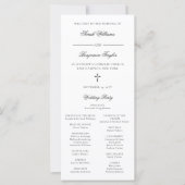 サラ・カソリッ結婚クの式プログラム (正面)