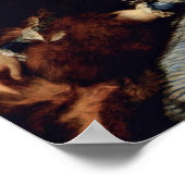 サラ・シッドンズポートレートbyトマス・ゲインズボロ ポスター (角)