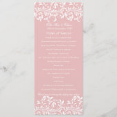 サラ・ジェーン ピンク&ホワイト 式次第 プログラム (正面)