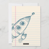 サラ・ティッドウェル・ロケットブリス/割礼招待状 招待状 (裏面)