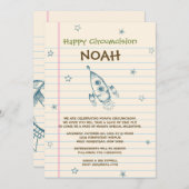 サラ・ティッドウェル・ロケットブリス/割礼招待状 招待状 (正面/裏面)