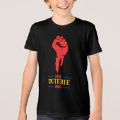 サラ・デュテルテ大統領2028シャツ抗議 トライブレンドTシャツ (正面)