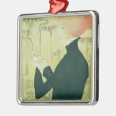 サラ・ベルナールのポートレート メタルオーナメント (左)