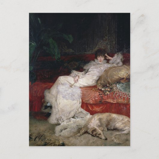 サラ・ベルナール1876 ポストカード (正面)