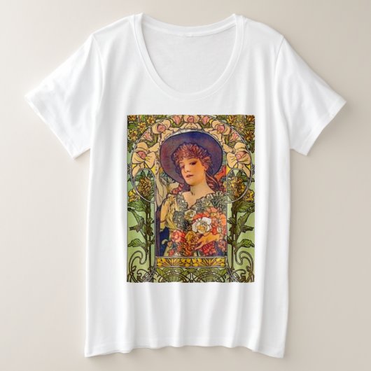 サラ・ベルナール 『トスカ』 プラスサイズTシャツ (デザイン正面)
