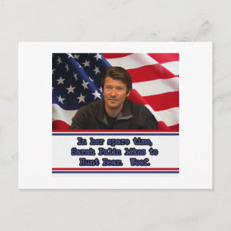 サラ・ペイリン氏は狩りベアポストカードが好き ポストカード