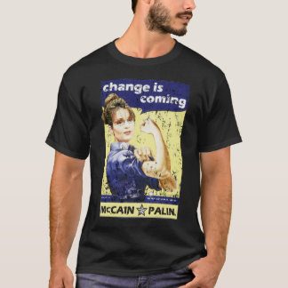 サラ・ペイリン氏-来ています変えて下さい! Tシャツ