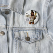 サラ・ペイリン氏-私がパックボタンに好むホッケーのお母さん 缶バッジ (インサイチュ)