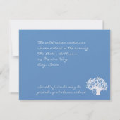 サラ·ミカエラ·バルミツワー·披露宴·ブルーツリー·ライフ 招待状 (裏面)