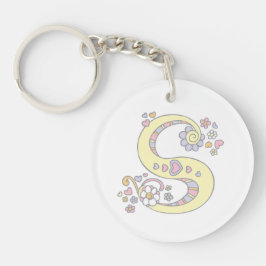 サラ・モノグラム文字sの名前と意味キーリング キーホルダー