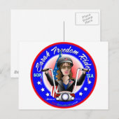 サラ・リバティ・ライダー ポストカード (正面/裏面)